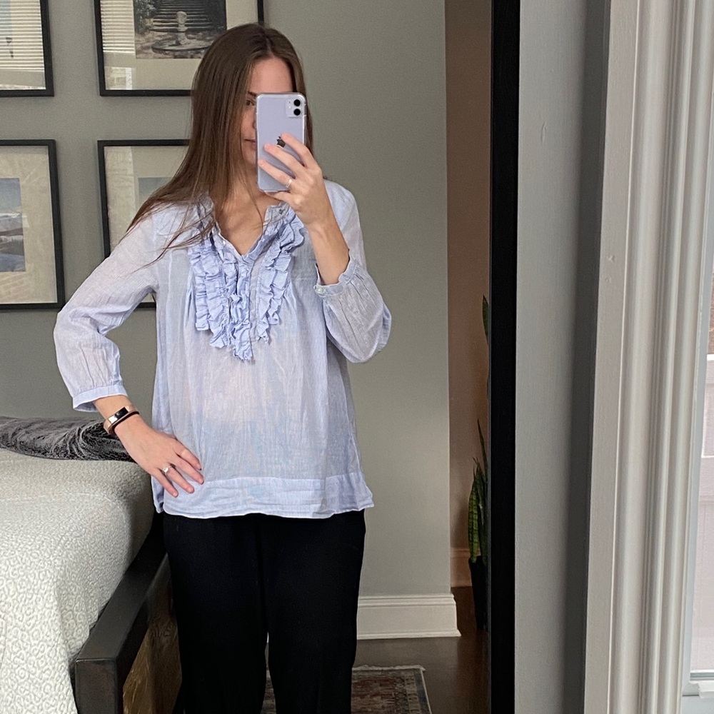 H&M Frilly Work Top - Picture 2 of 2